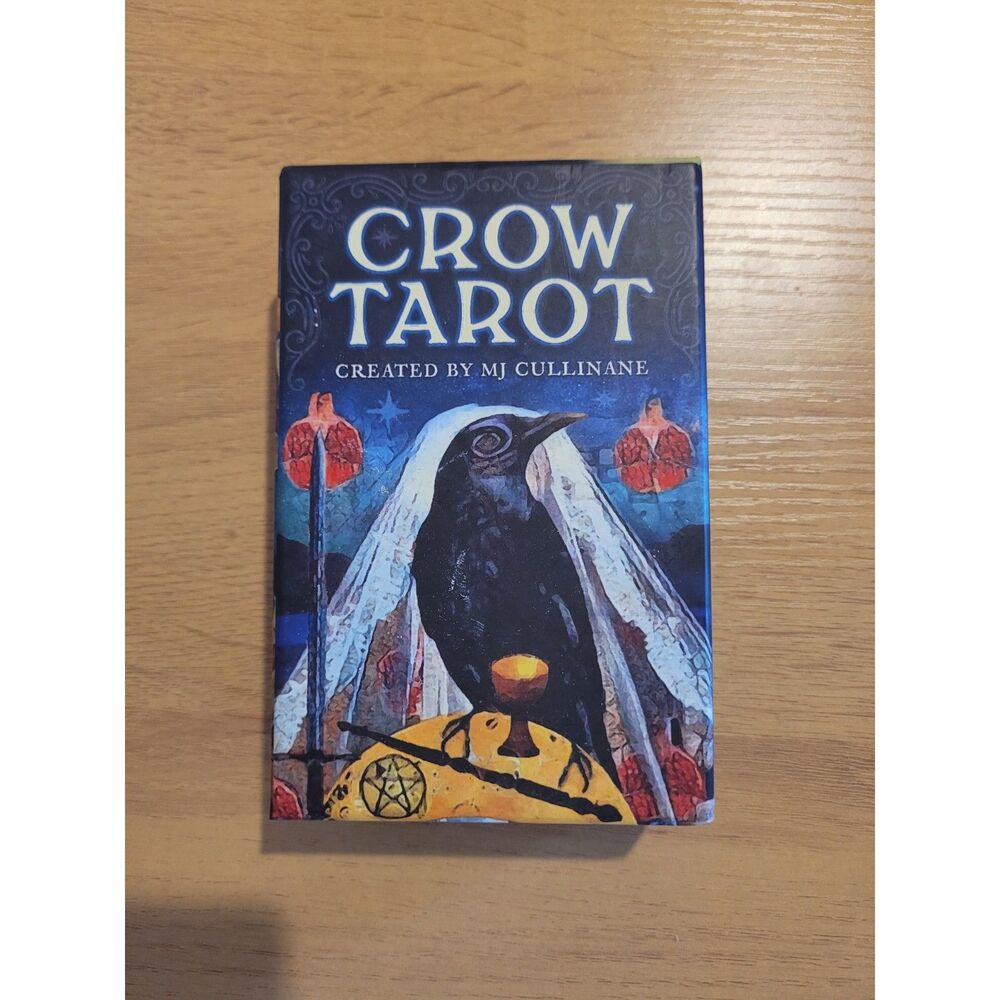 Crow Tarot Deck by M.J. Cullinane Complete 78 Cards Guidebook